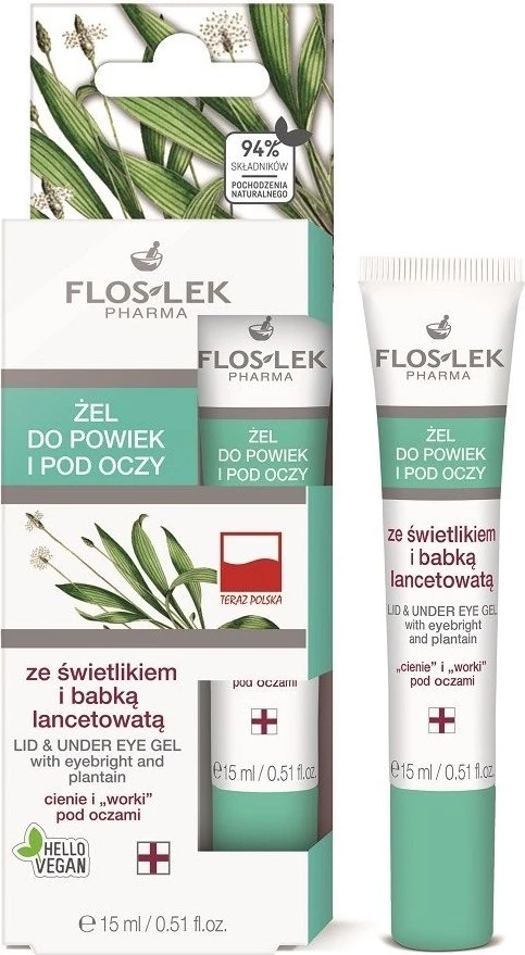 Xhel për sy dhe nën sy për femra Floslek me marshmallow dhe hikërror, 15ml