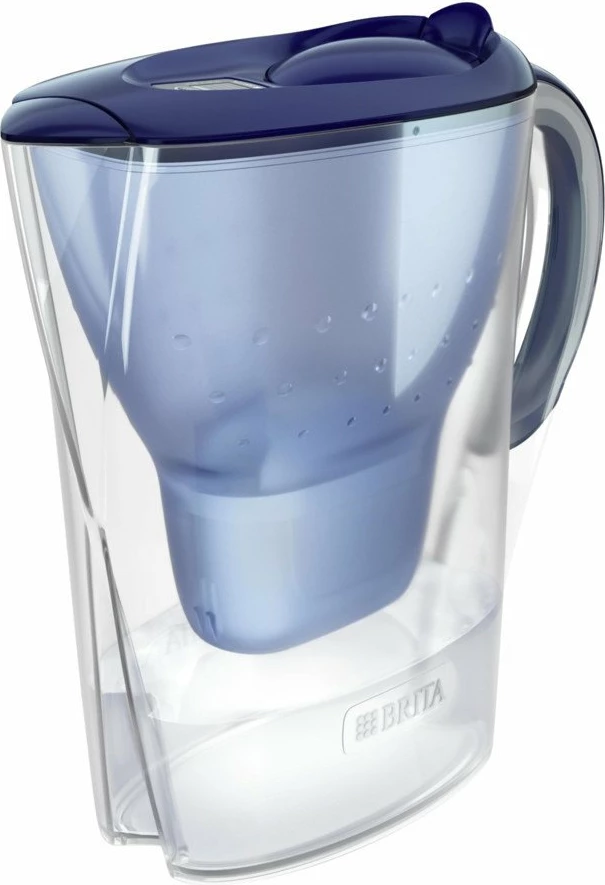 Kanoçe filtruese uji Brita Marella 2.4L, kapacitet i filtruar 1.4L, indikator elektronik, 3 fishekë Maxtra Pro Pure Performance, blu