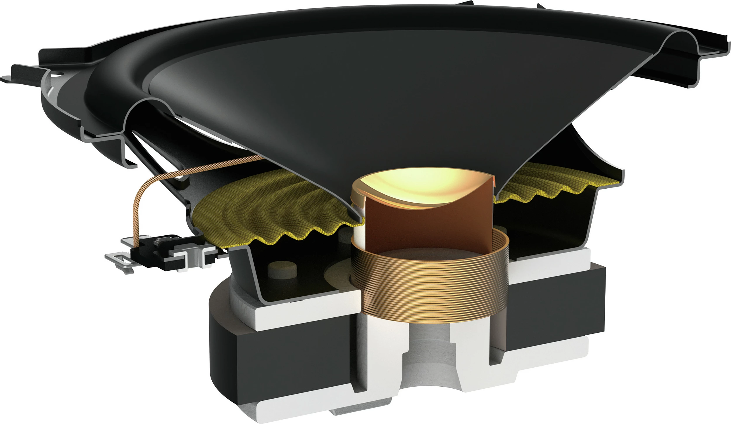 Altoparlantë Pioneer TS-A1301C, set për makinë, ngjyrë e zezë me të artë