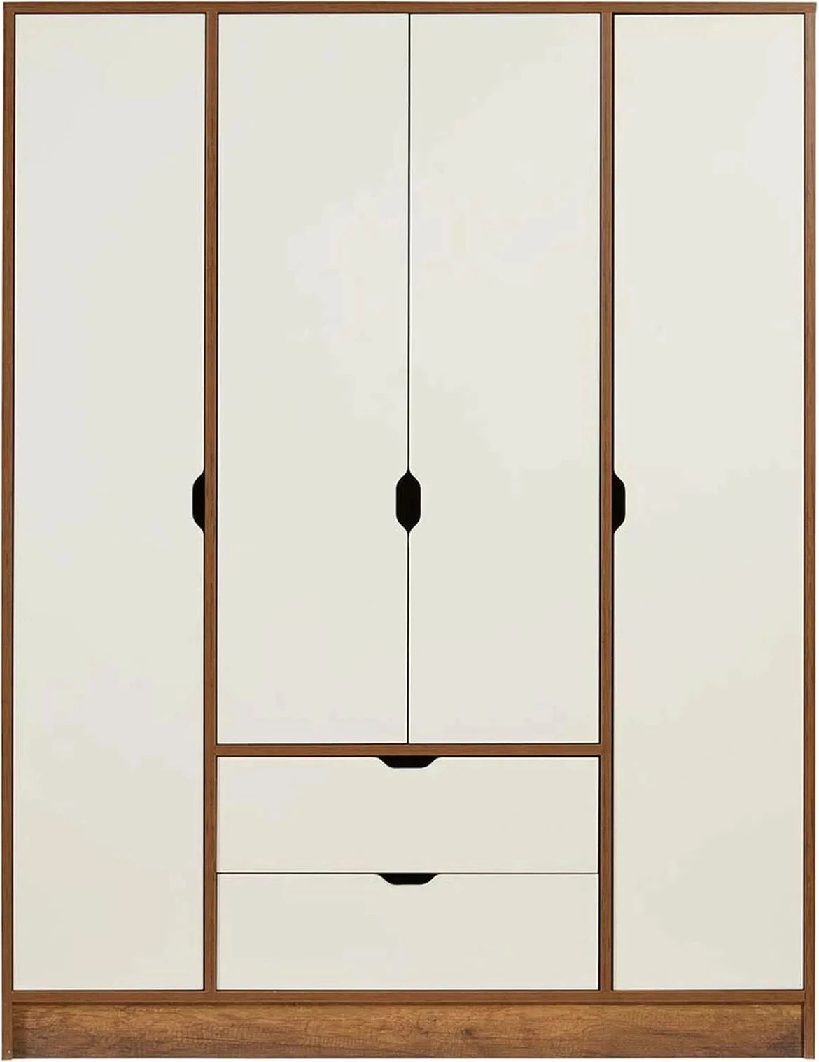 Dollap rrobash, ngjyrë arre dhe moonstone, Skye Decor, Tuval 062, 140x182x50 cm