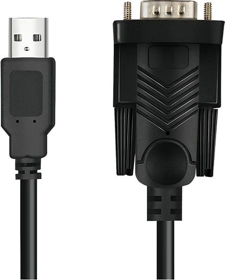 Kabllo USB LogiLink USB 2.0 në DB9 Serial (RS-232), 1.5 m, e zezë