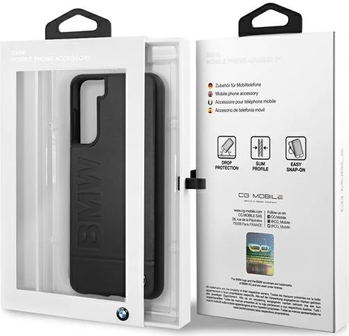 Mbështjellës BMW BMHCS21MSLLBK për Samsung Galaxy S21+, hardcase, Signature, e zezë
