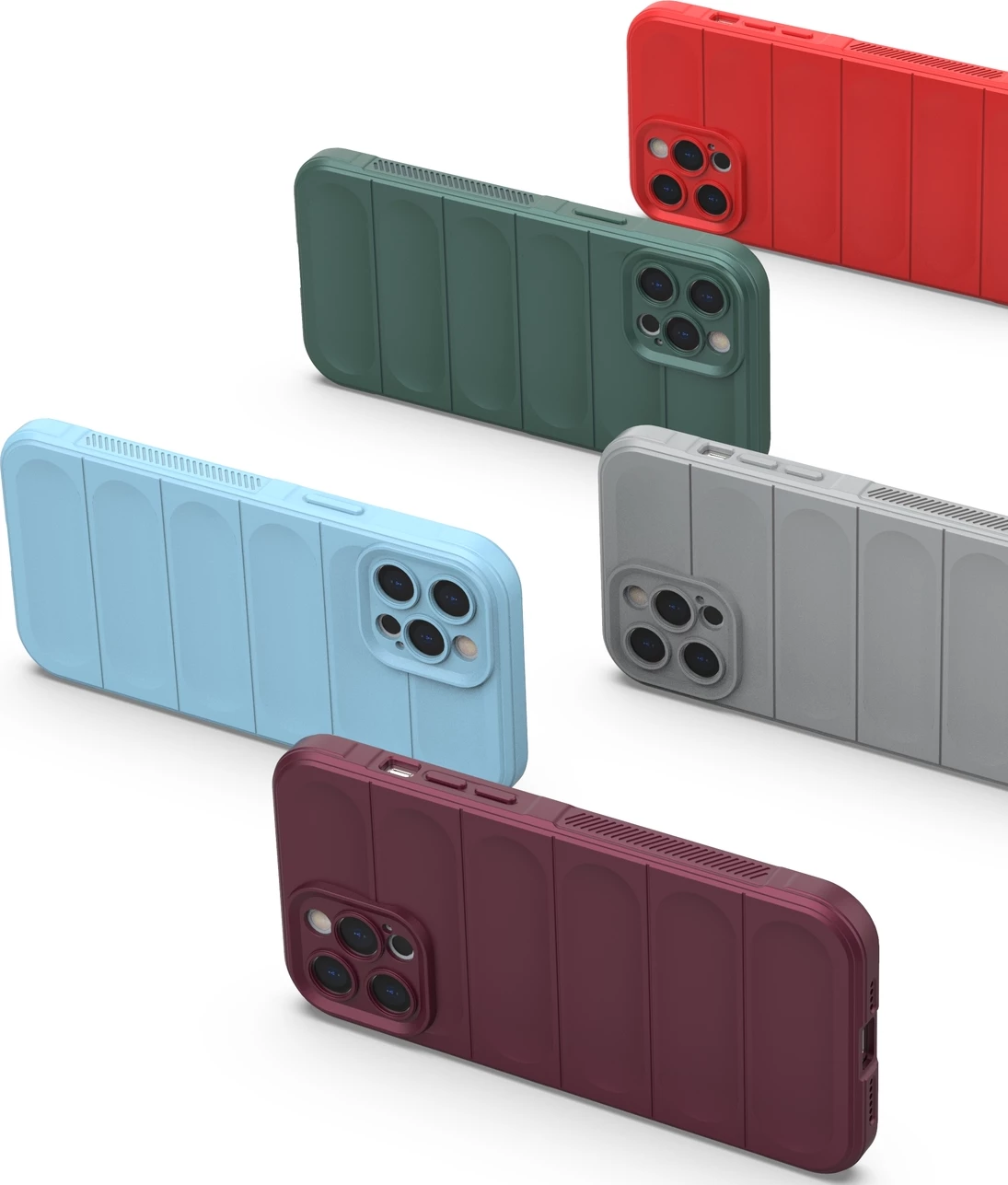 Mbështjellës Hurtel Magic Shield Case për iPhone 12 Pro Max, fleksibil, i blinduar, Kaltër e errët