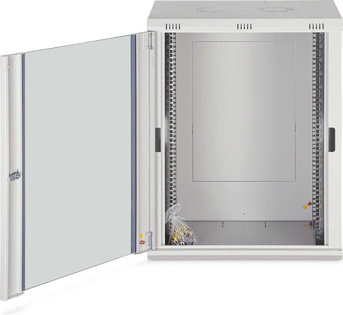 Kasë rrjeti Digitus Dynamic Basic 19U, 600x450 mm, montim në mur, gri