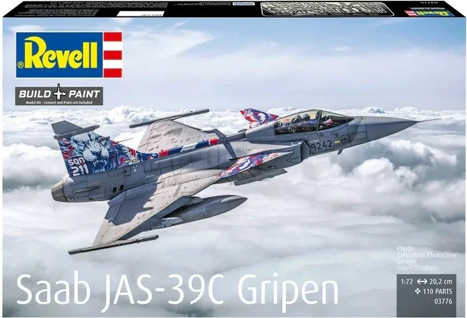 Model plastik avion Saab JAS 39C Gripen Revell 1:72
