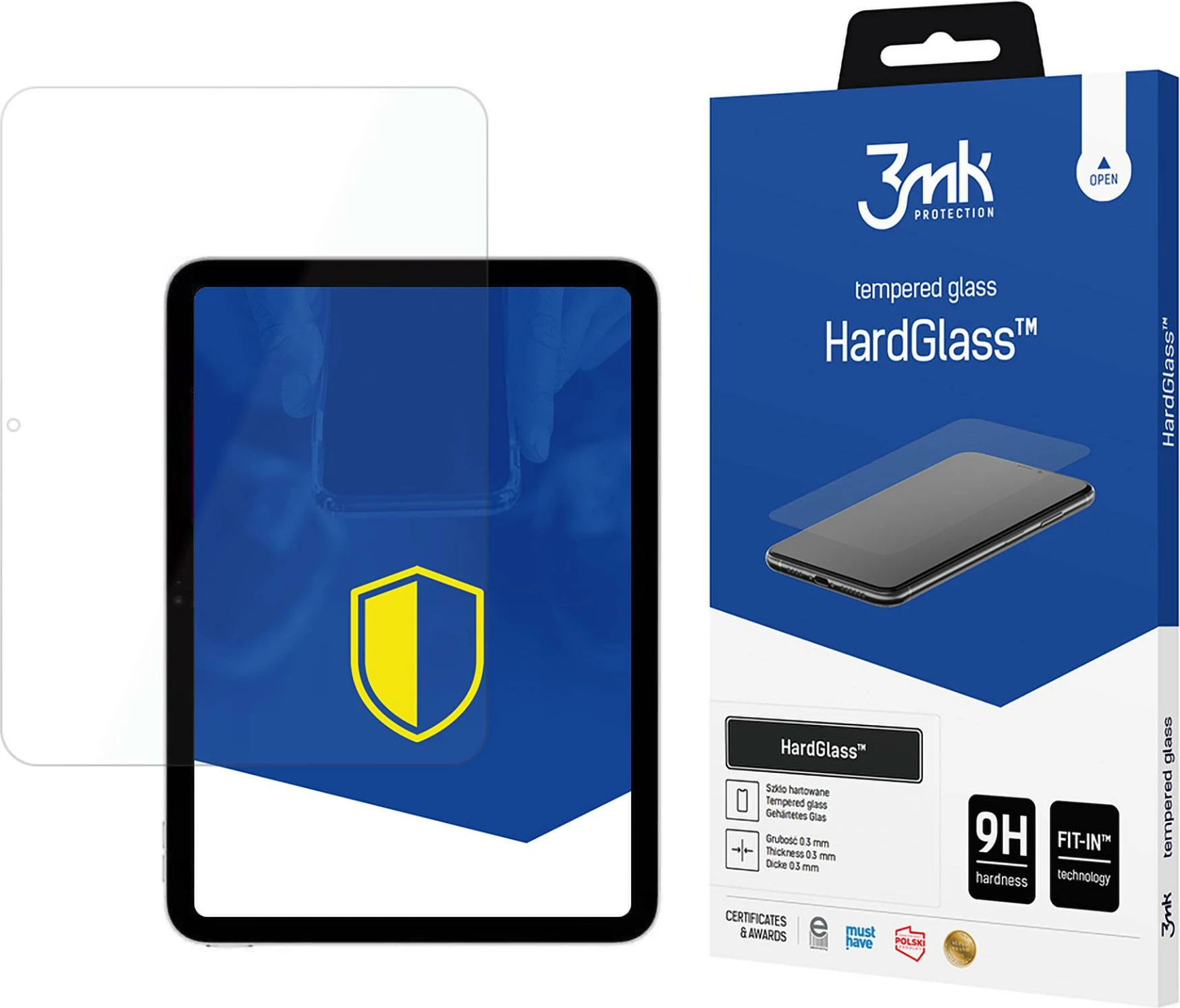 Xham mbrojtës 3mk HardGlass për iPad 10.9" (10 gen), 9H