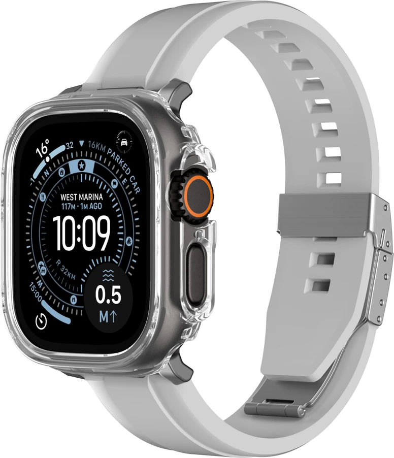 Mbështjellës mbrojtës për smartwatch, AmazingThing Minimal, për Apple Watch Ultra 3 49 mm, transparent