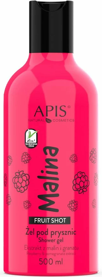 Xhel për dush për femra APIS Fruit Shot Raspberry 500ml