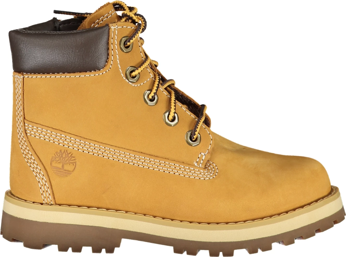 Çizme për djem Timberland Courma Kid Mid Lace, kafe
