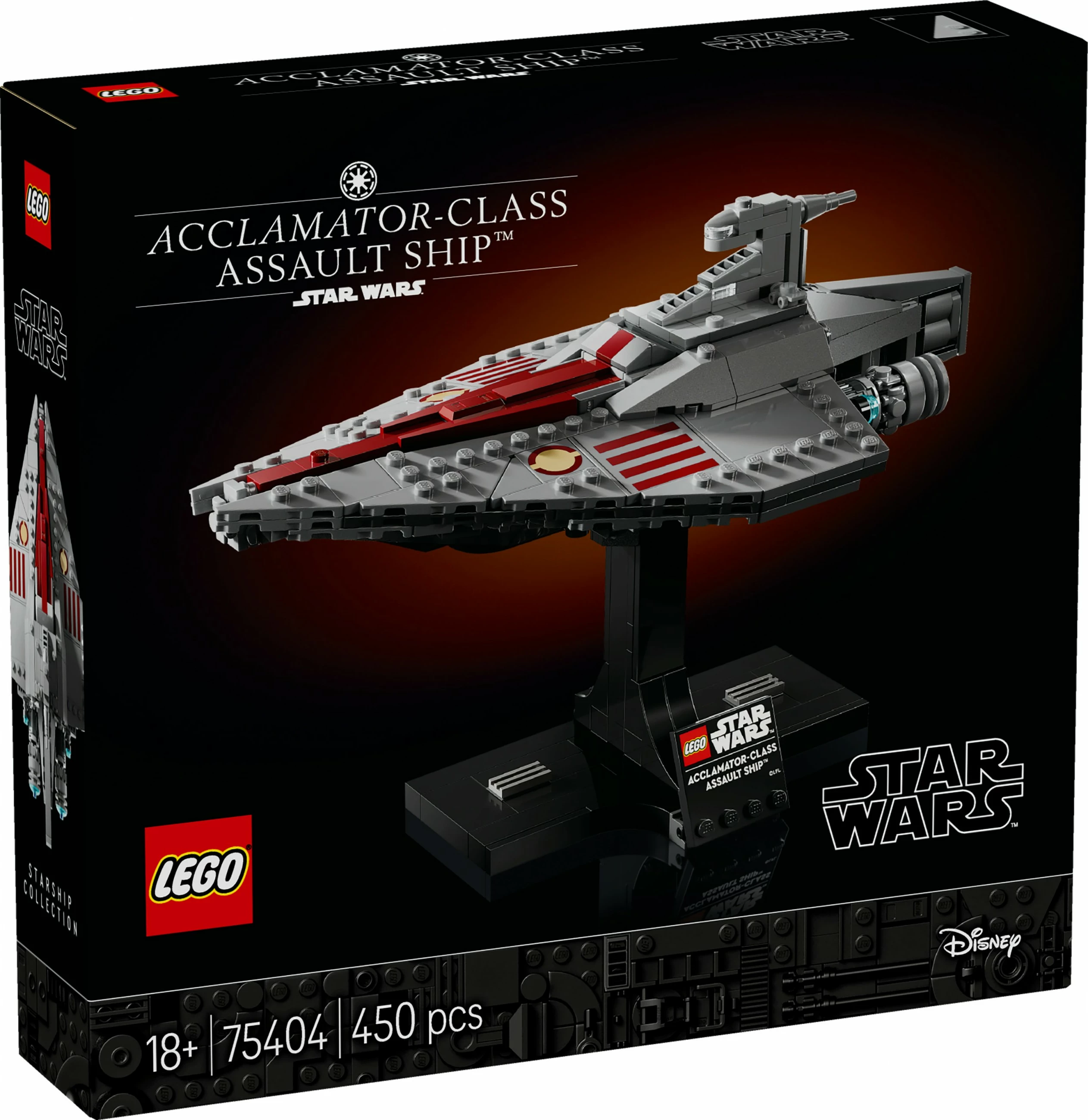 Set ndërtimi LEGO Star Wars 75404 Acclamator-Class Assault Ship, 450 pjesë, multikolor