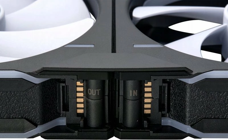Ventilator kasë Phanteks D30-140 PWM D-RGB 140mm, 30mm, 4-pin PWM + 3-pin ARGB, zi/bardhë, 1 copë