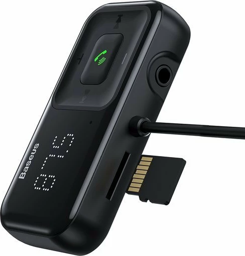 Transmetues FM me Bluetooth dhe karikues Baseus S-16, i zi