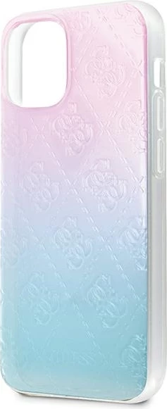 Mbështjellës Guess GUHCP12S3D4GGBP për iPhone 12 mini 5.4", 4G 3D Pattern, blu-rozë
