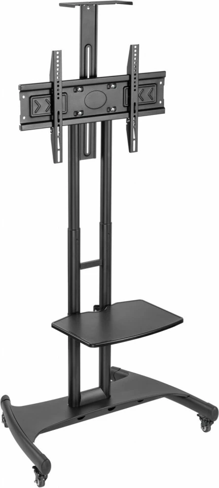 Tavolinë mobile me mbajtëse TV ART STO S-12, për TV 32-70", ngjyrë e zezë