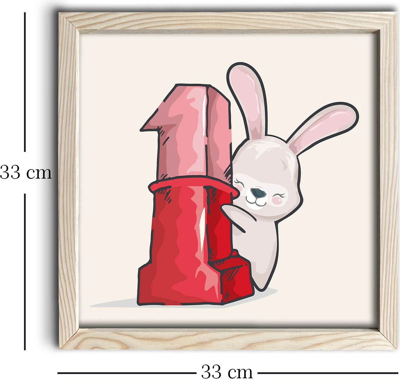 Pikturë dekorative MDF me kornizë, Wallity, 3333KCT-002, 33x33cm