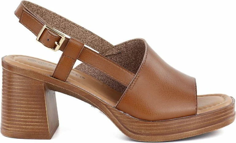 Sandale me takë të lartë Potocki 54324, kafe