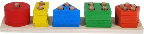 Lojë druri NEXT për fëmijë, 30x7x5.5cm, shumëngjyrëshe