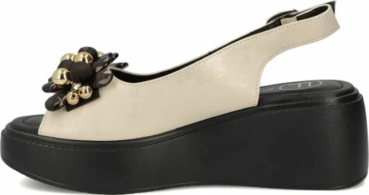 Sandale platforme femra Filippo DS7577, të arta