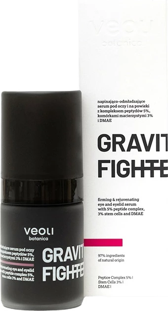 Serum për sy dhe kapakë Veoli Botanica Gravity Fighter për femra, 15ml