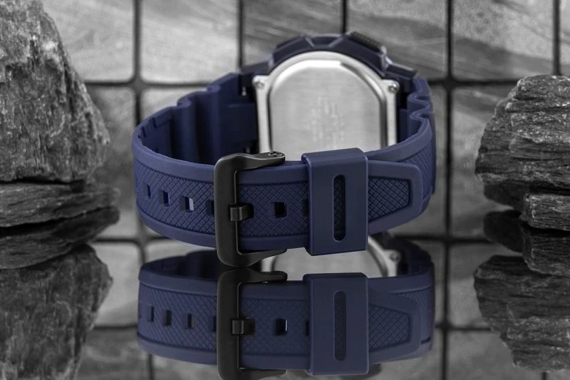 Orë dore për meshkuj Casio, navy blue