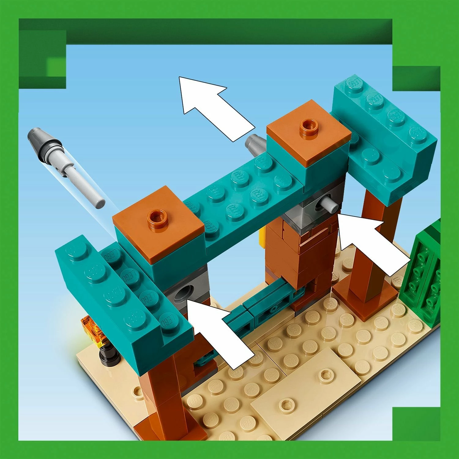 Set LEGO Minecraft 21267 Desert Illager Patrol, 105 copë