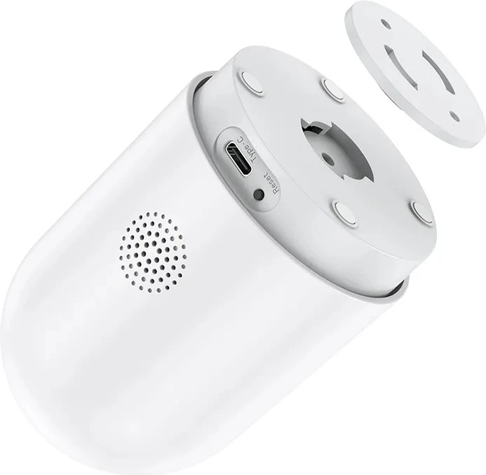 Kamerë sigurie smart home HOCO D1 23001, 3MP 2304×1296, Wi‑Fi, rrotullim 355°/110°, night vision IR, audio dy‑drejtimësh, microSD/TF deri 128GB, e bardhë