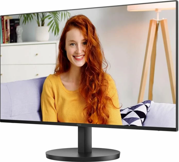 Monitor AOC 24B3HA2 23.8\" IPS FHD 100Hz 1ms me altoparlantë, i zi, me kabllo HDMI + kabllo rryme