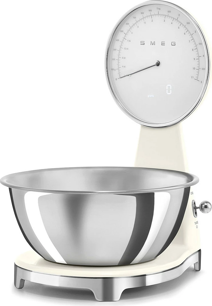 Peshore kuzhine Smeg 50's Style, me tas inox, krem