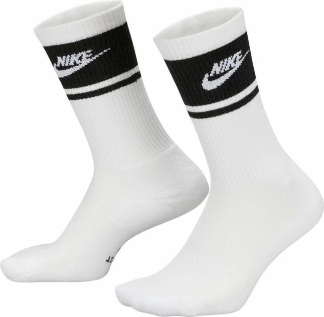 Çorape Nike Everyday Elevated Crew 3 palë, të bardha dhe të zeza [Madhësia: 43 - 46]