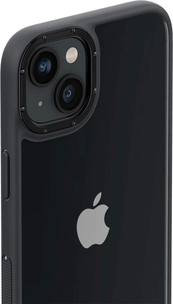 Mbështjellës Spigen Caseology Skyfall për iPhone 14 Plus, Slim, transparent, MIL-STD 810G, mat e zezë, 1 copë