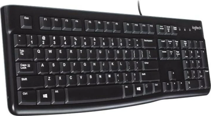 Tastierë Logitech K120 920-002508 USB QWERTY US e zezë