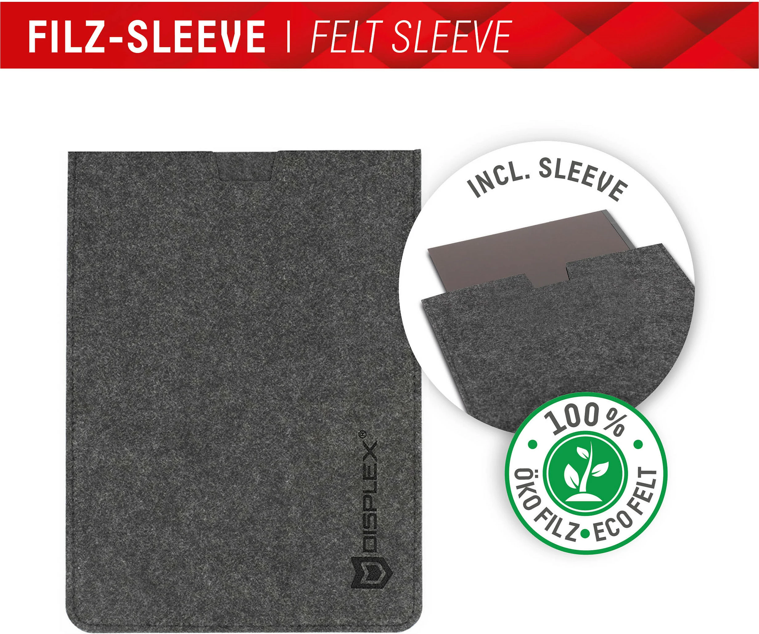 Filter privatësie magnetik për laptop Displex Privacy Safe, 15.6" (16:9), 2-anësh matt/shkëlqyes, me filtër dritë blu, zi