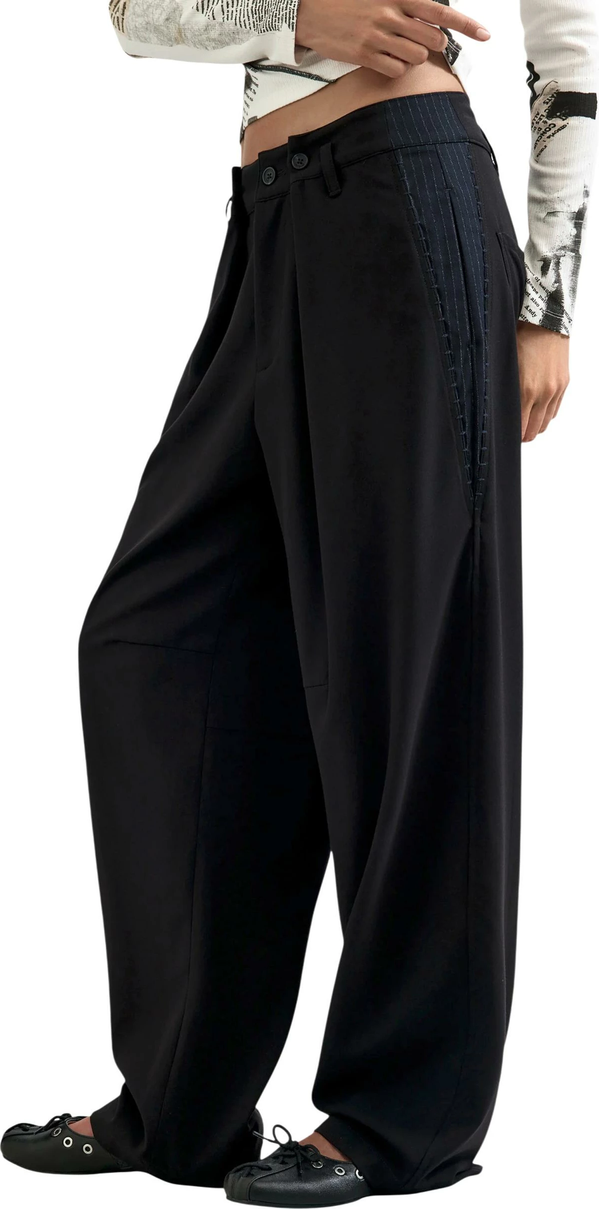 Pantallona për femra Desigual PANT_EXPRESS 26WWPW13, të zeza [Madhësia: S]
