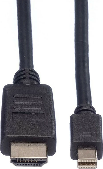 Kabllo ROLINE 11.04.5793 Mini DisplayPort në HDMI, 4.5 m, 1080p 60Hz, e zezë