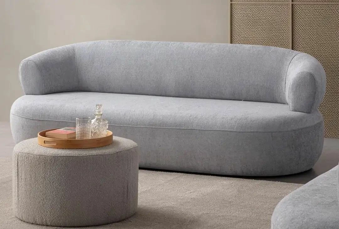 Divan treshe Atelier del Sofa, ngjyrë gri, Roma