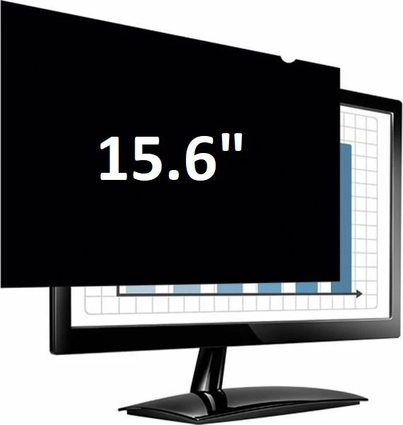 Filtër privatësie për ekran laptopi/monitori Fellowes PrivaScreen 4802001, 15.6\", i zi