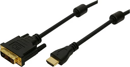 Kabllo HDMI në DVI LogiLink 5m, e zezë