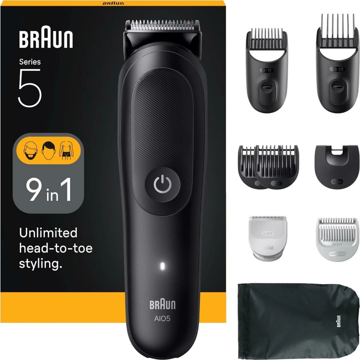 Makinë rroje Braun All-in-one Series 5 AIO5540 e zezë