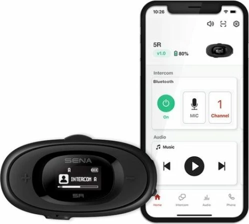 Interkom motoçiklete SENA për dy helmetë, i zi
