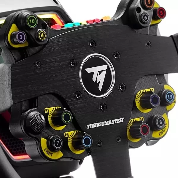 Timon garash Thrustmaster EVO Racing 32R, 32 cm, lëkurë, 25 butona, për PS5/PS4/Xbox/PC, i zi