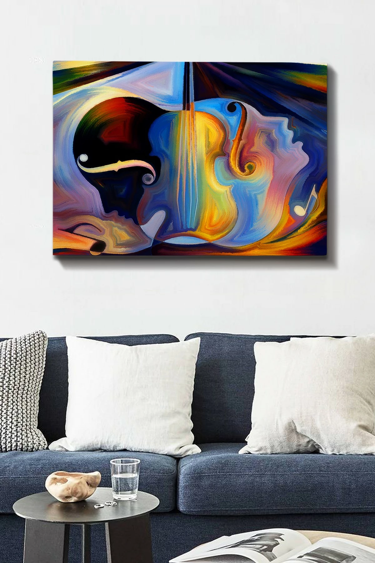 Pikturë dekorative në kanavacë, shumëngjyrëshe, kornizë druri, 70x100cm