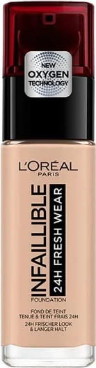 Fondatinë L'Oreal Infaillible Fresh Wear 32H 110 Cool Undertone Sous-ton Rose + Vitamin C SP