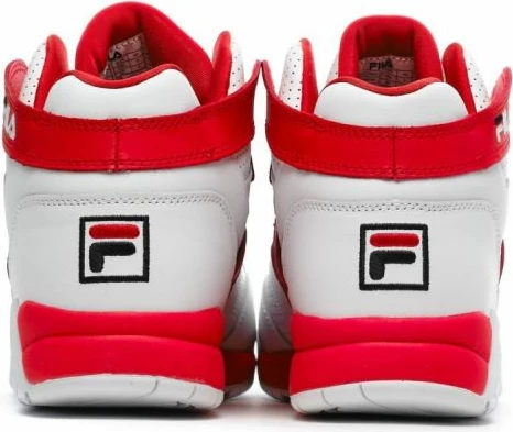 Atlete të larta për meshkuj Fila M-Squad Mid M, të bardha dhe të kuqe