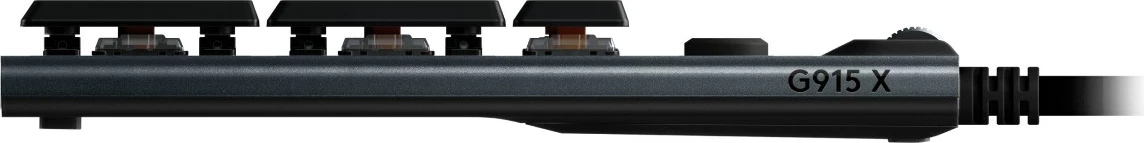 Tastierë gaming Logitech G915 X, mekanike, RGB, QWERTY US International, Alumini, E zezë