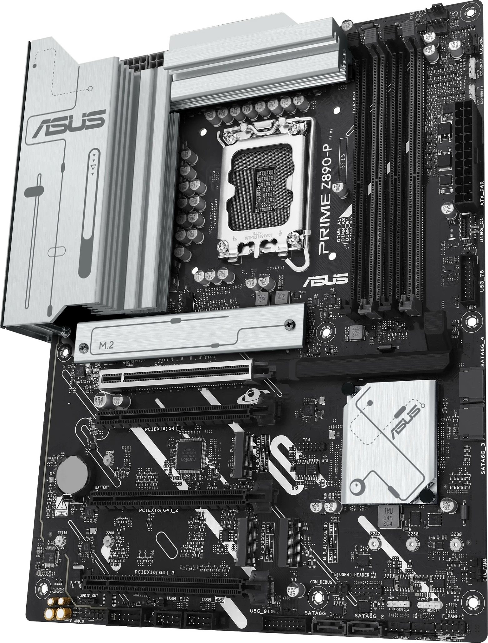 Pllakë amë ASUS PRIME Z890-P, Intel, LGA 1851, DDR5, 192 GB