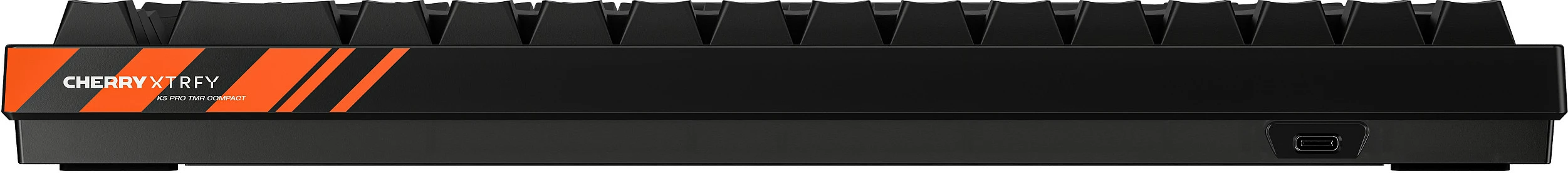 Tastierë gaming Cherry K5 Pro TMR, 65%, RGB, USB, QWERTZ, 8000Hz, e zezë/portokalli