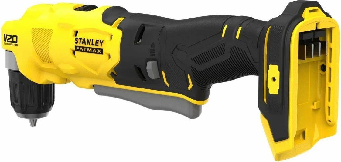 Bormashinë këndore Stanley FATMAX SFMCD750D2K 18V V20, 45Nm, 10mm, 2x2Ah, me karikues, me valixhe, e verdhë/zezë