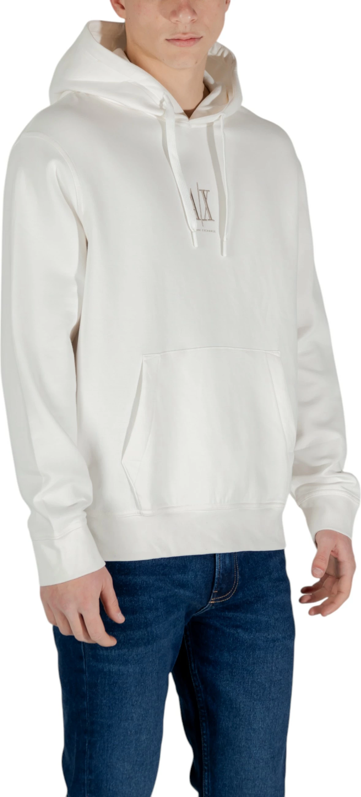 Duks me kapuç për meshkuj Armani Exchange XM000369 AF10818, krem [Madhësia: S]