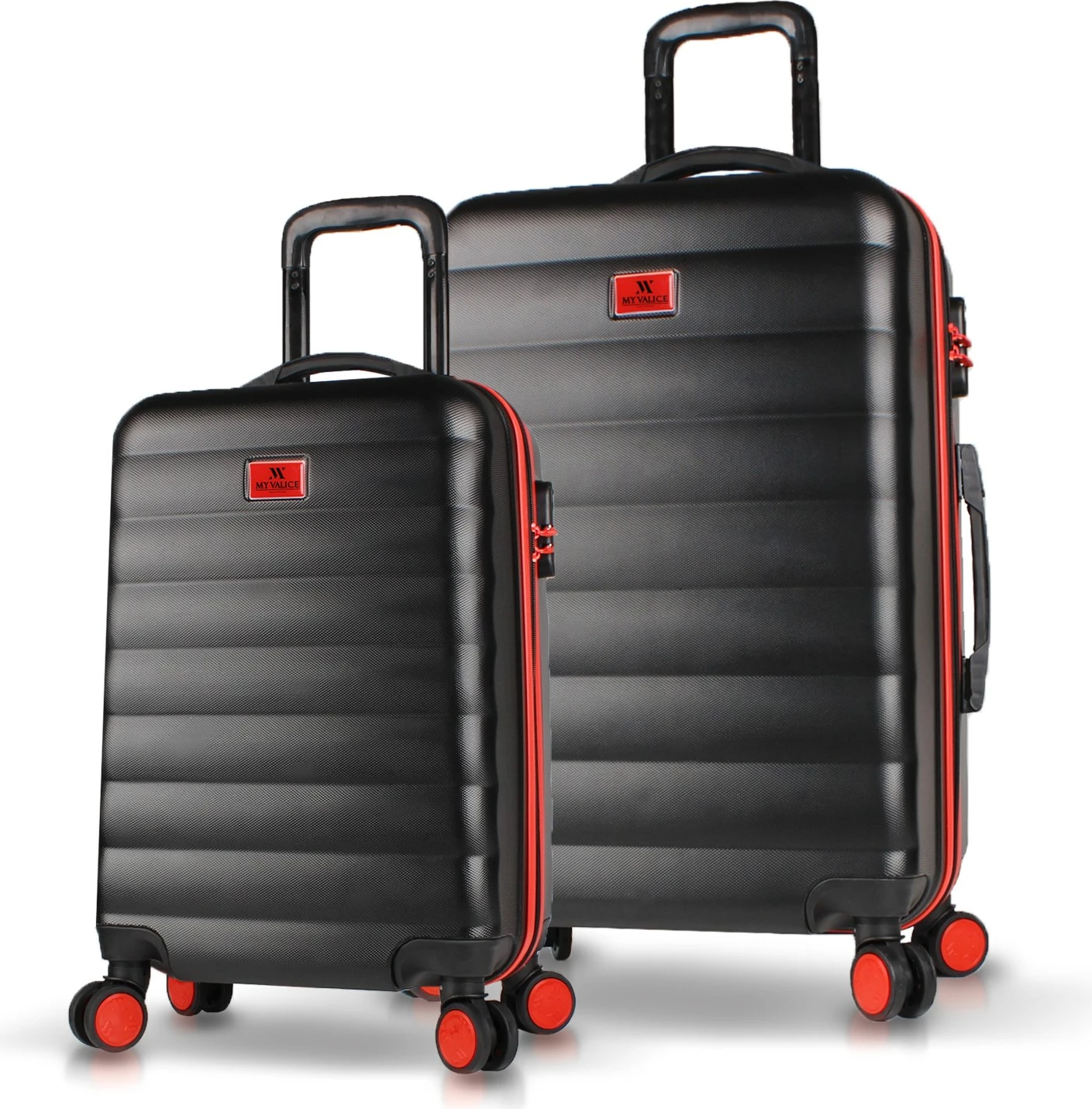 Set valixhesh (2 copë), Zoozie Bags, 8074, ngjyrë e zezë