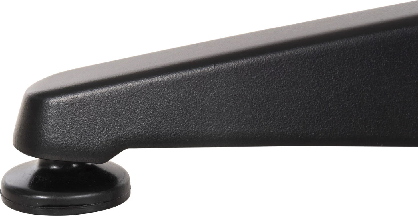 Bazë për tavolinë bar, alumini, ngjyrë e zezë, 4-këmbëshe, 44x44 cm